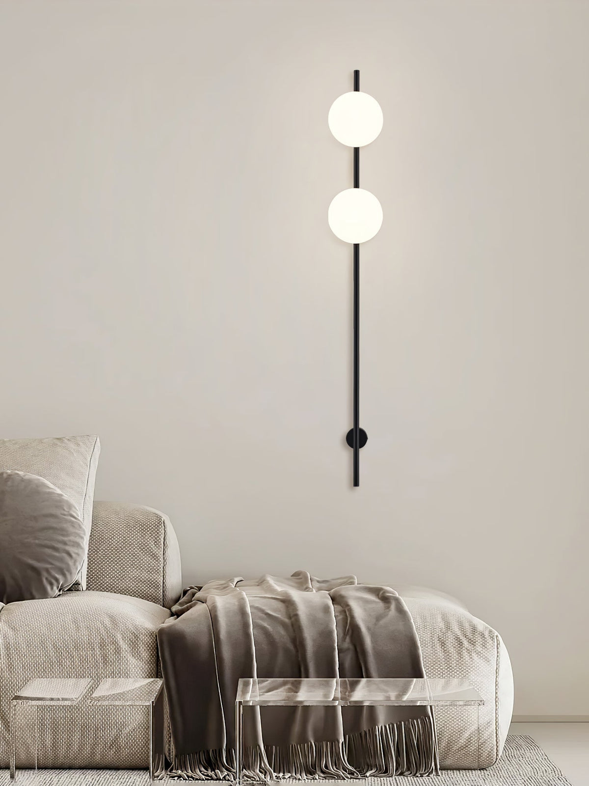 Evshaora lampada da parete in vetro moderno minimalista
