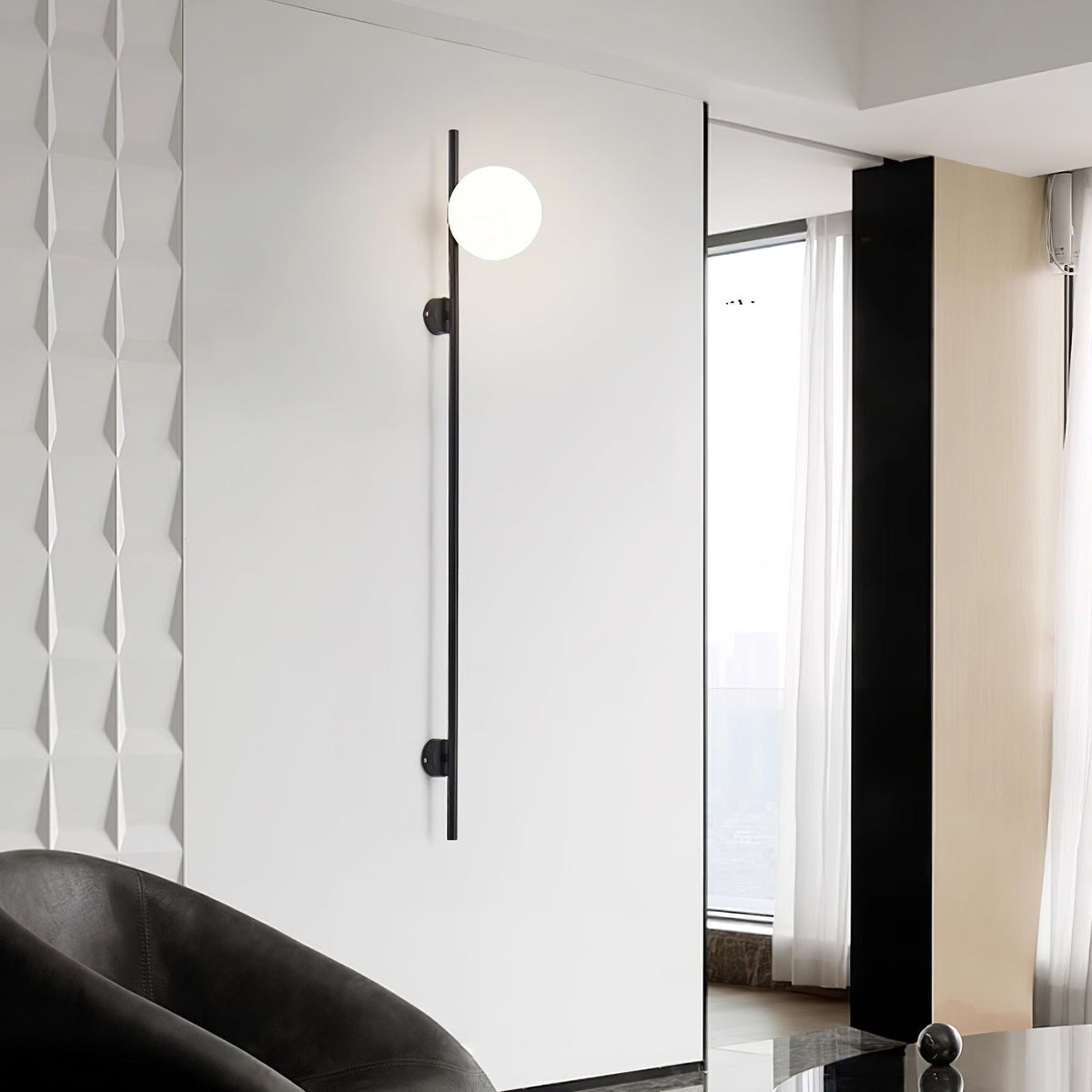 Evshaora lampada da parete in vetro moderno minimalista