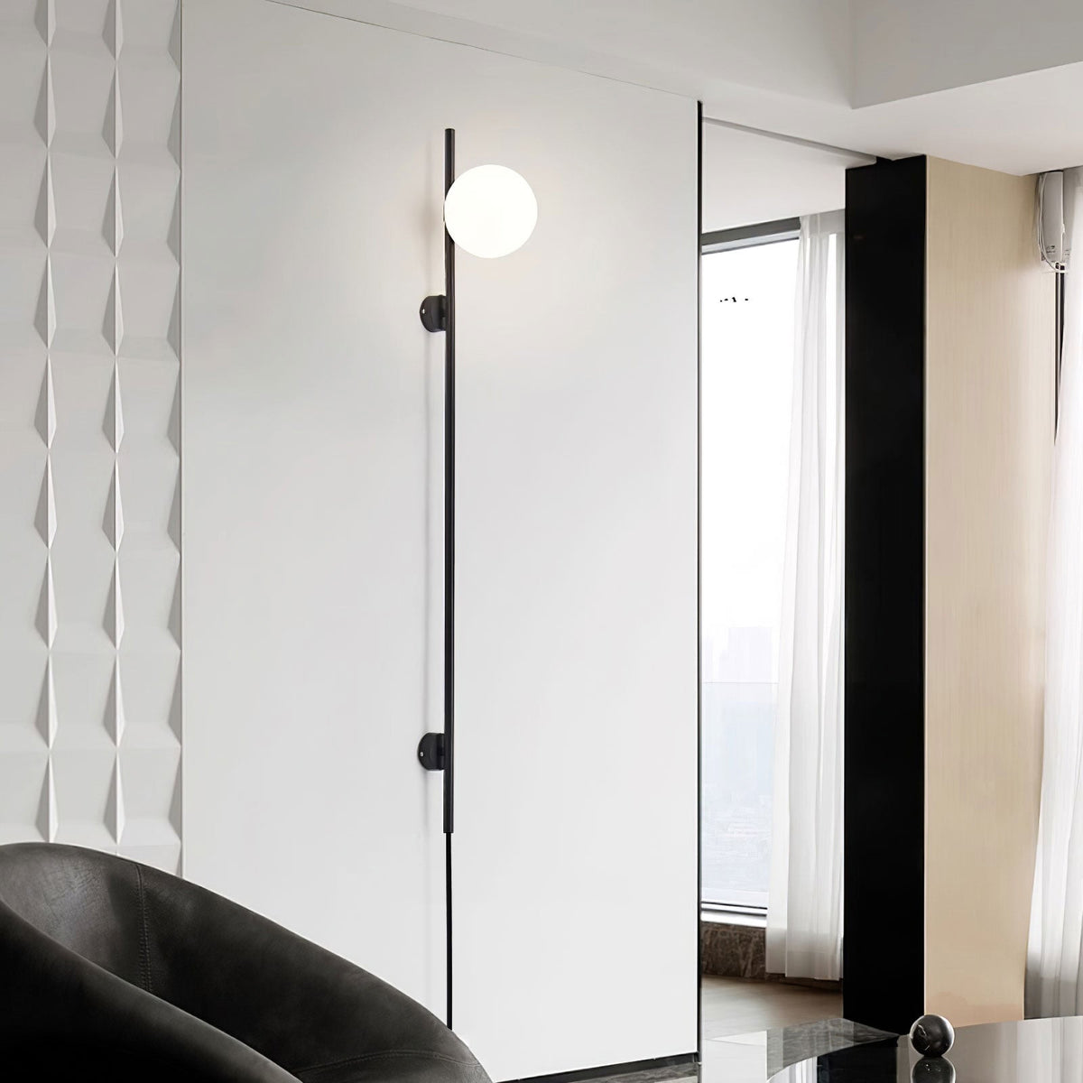 Evshaora lampada da parete in vetro moderno minimalista