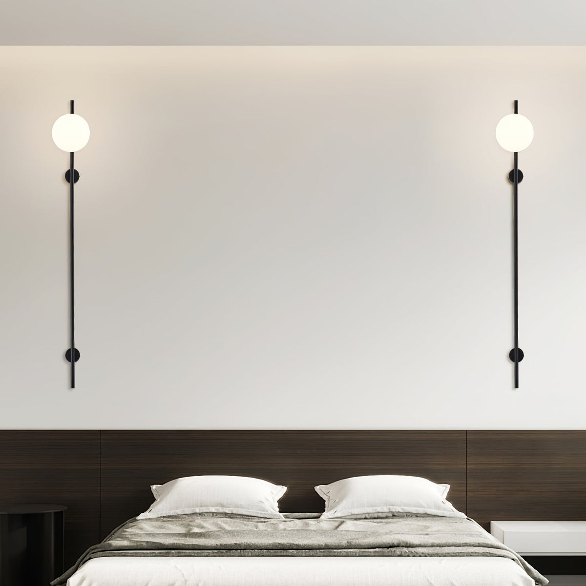 Evshaora lampada da parete in vetro moderno minimalista
