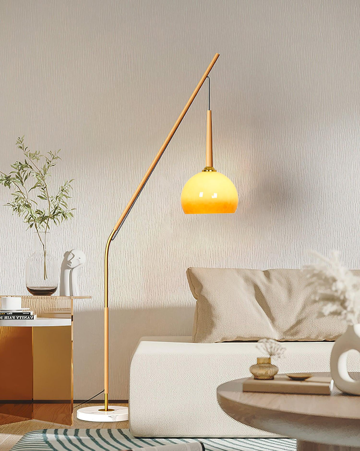 Catalil lampada da terra in vetro Retro