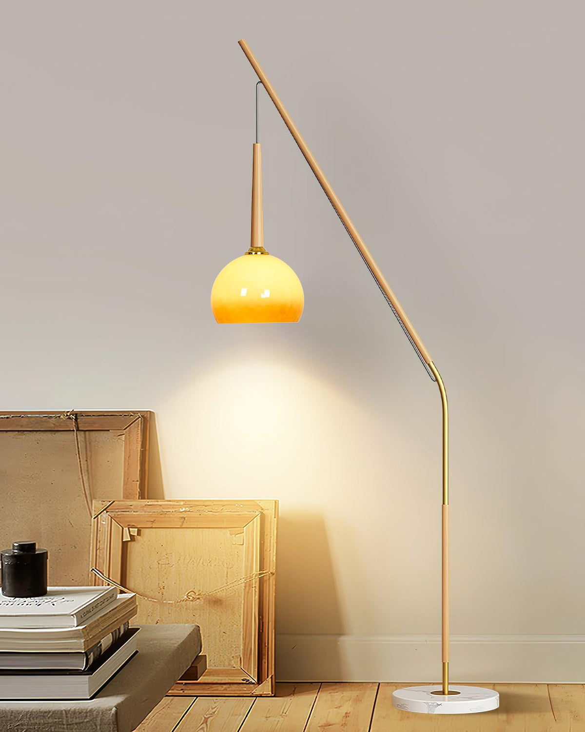 Catalil lampada da terra in vetro Retro