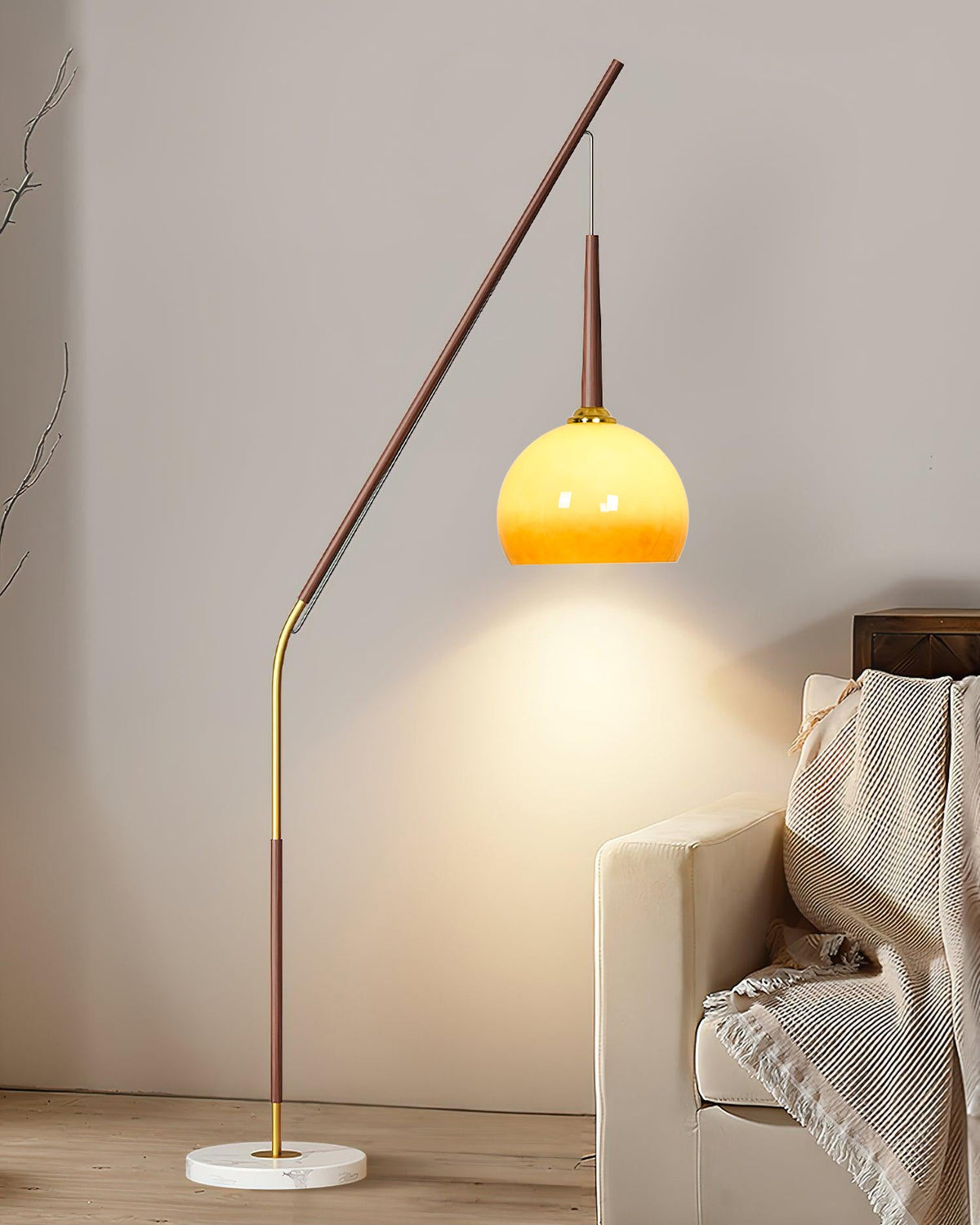 Catalil lampada da terra in vetro Retro