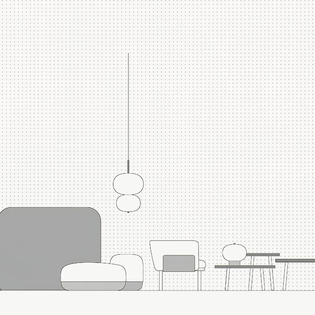 Duality lampada a sospensione in vetro moderna