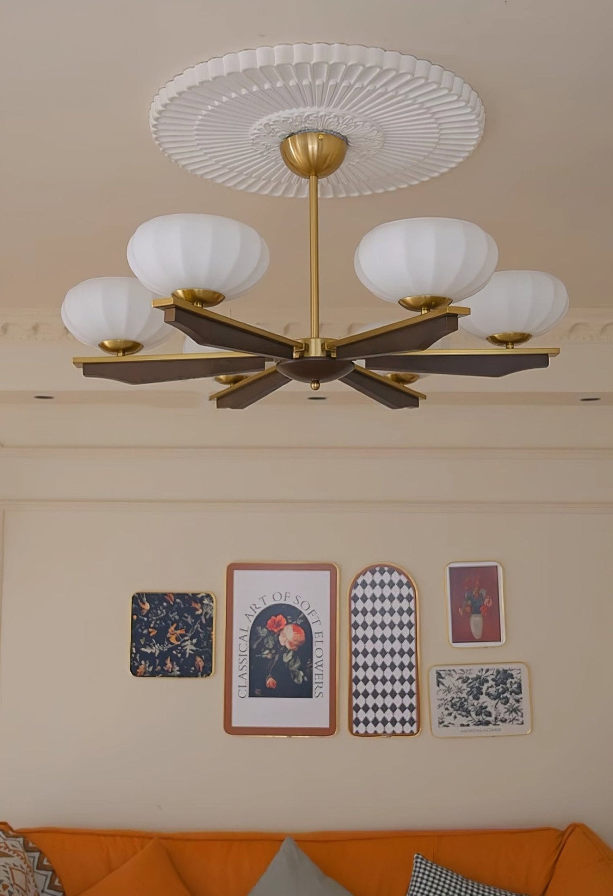 Uzoror lampadario Eleganza Tradizionale in legno vintage