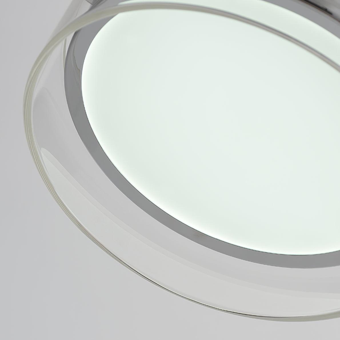 Lioreette lampada da tavolo in cromo e vetro