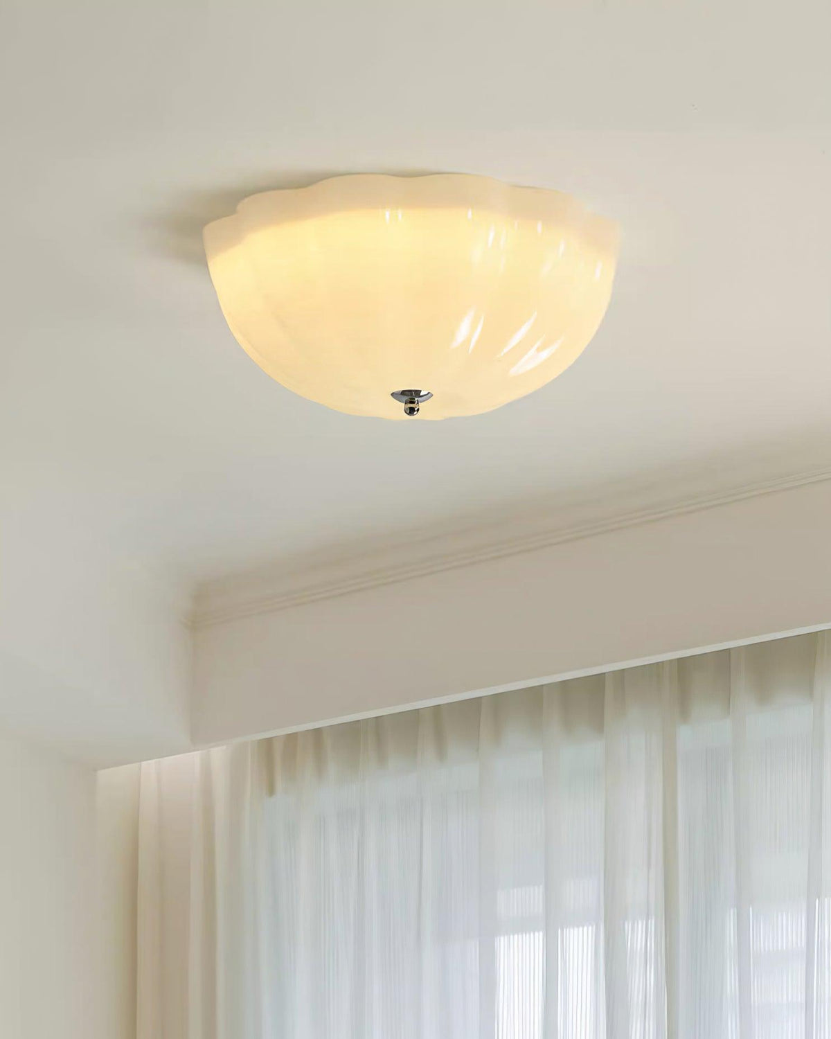 Etta plafoniera vetro Jelly Opalescente per camera da letto