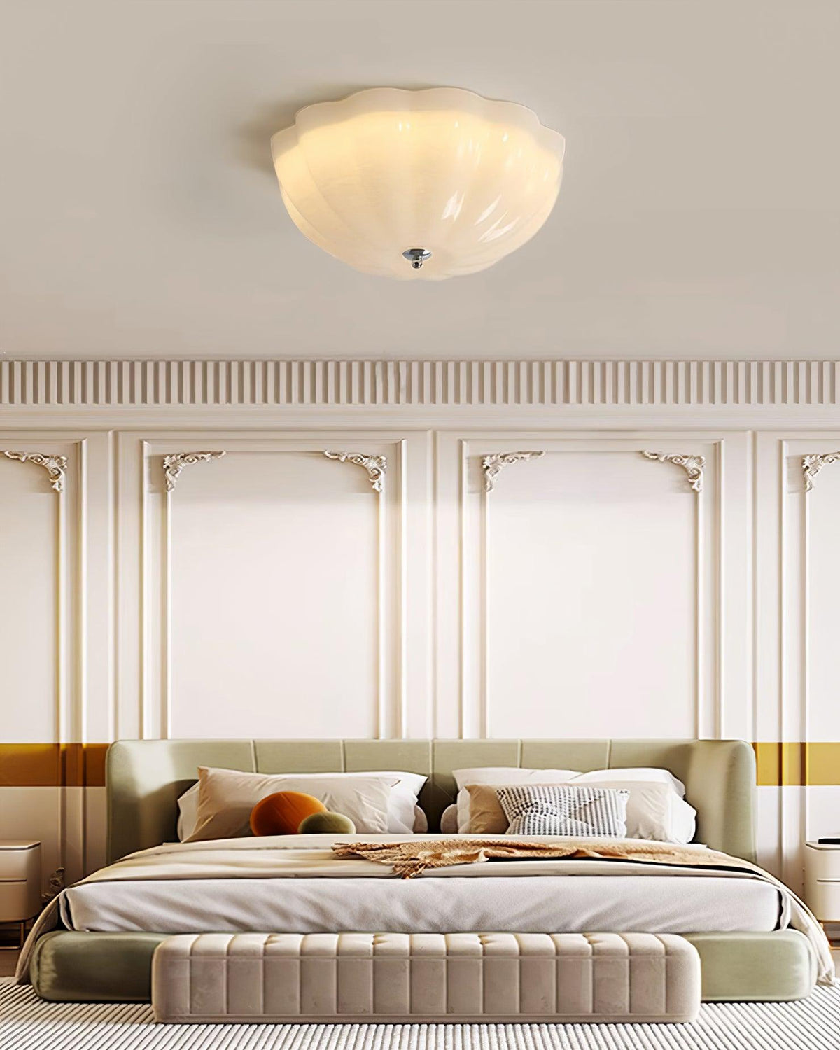 Etta plafoniera vetro Jelly Opalescente per camera da letto