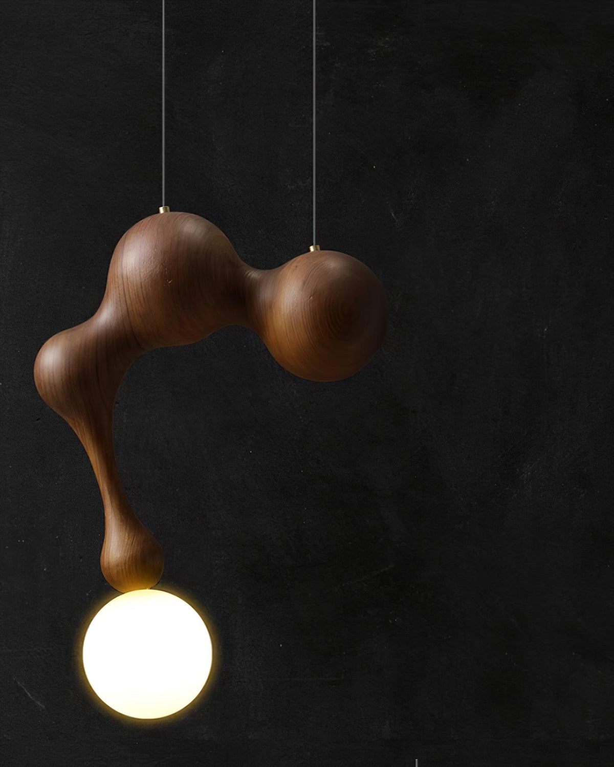 Hale lampada a sospensione in legno lussuoso