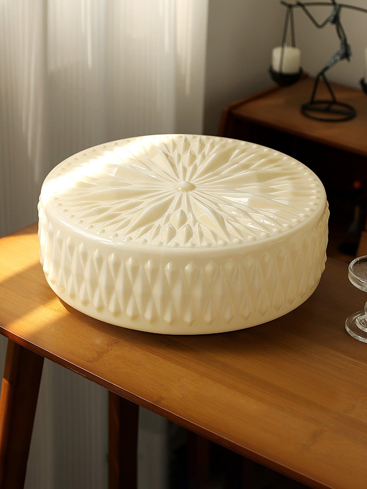 Lioriira lampada da soffitto Paralume in vetro e acrilico moderno Mooncake