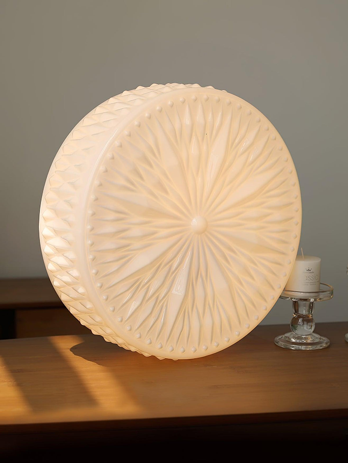 Lioriira lampada da soffitto Paralume in vetro e acrilico moderno Mooncake