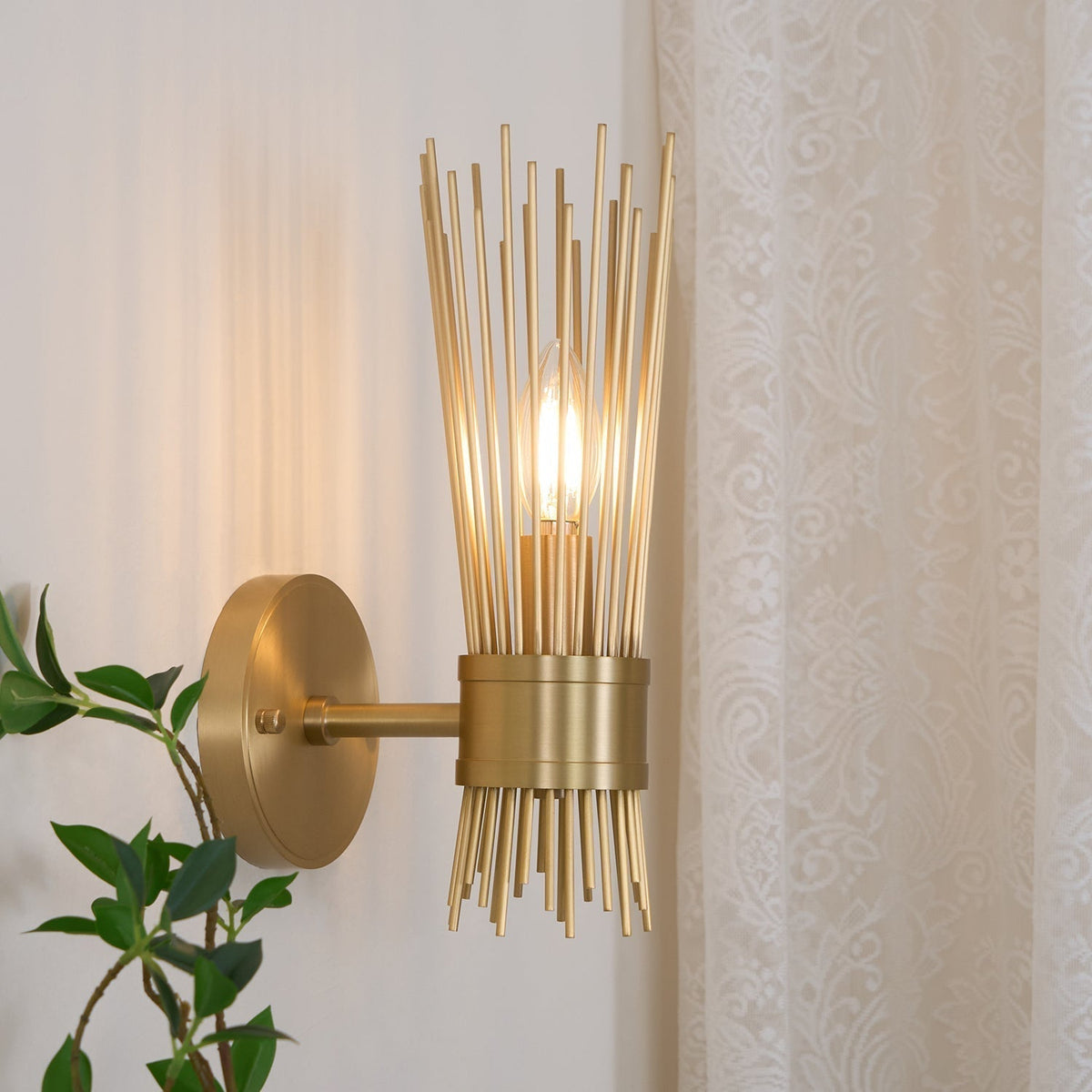Thresher lampada da parete postmoderna in ottone