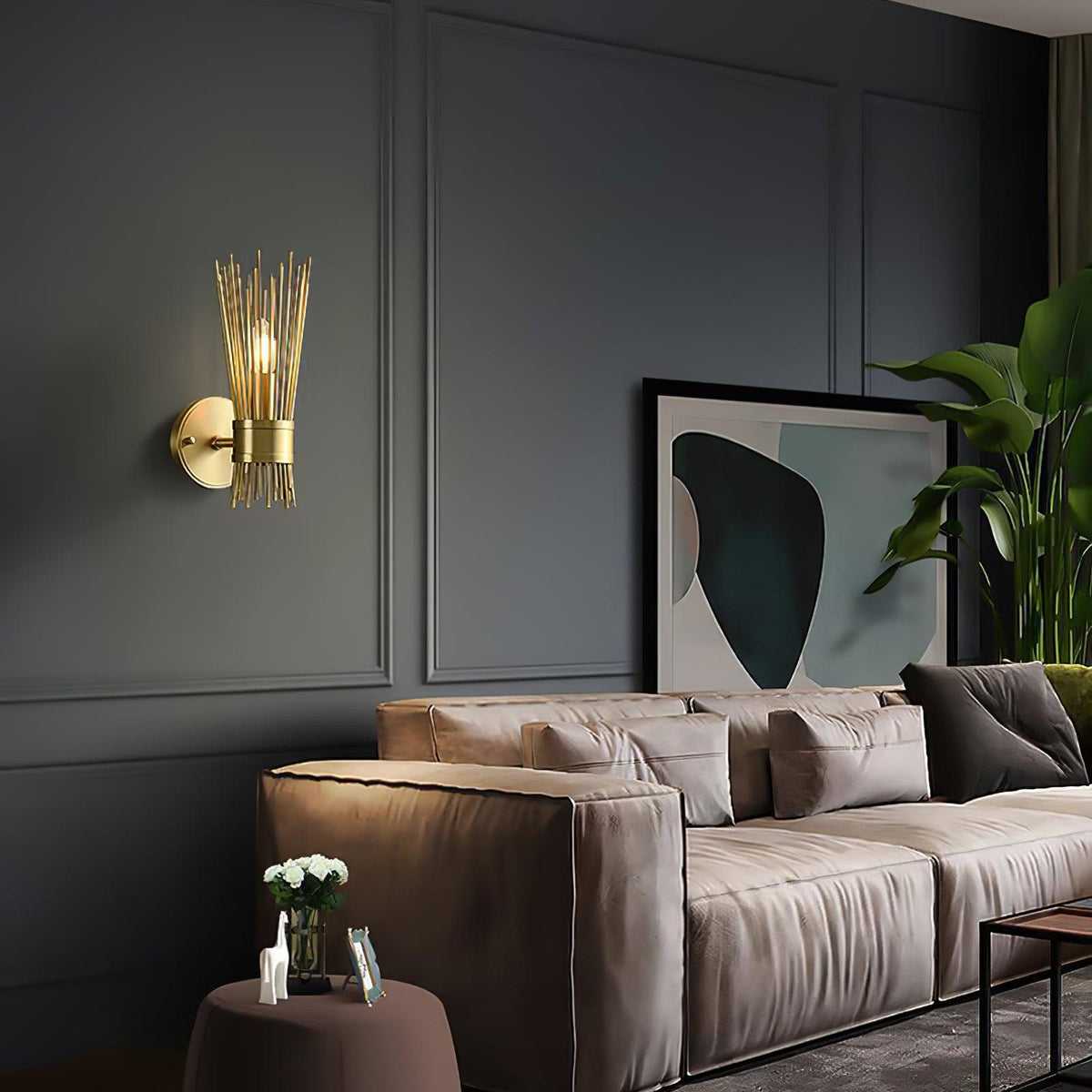 Thresher lampada da parete postmoderna in ottone