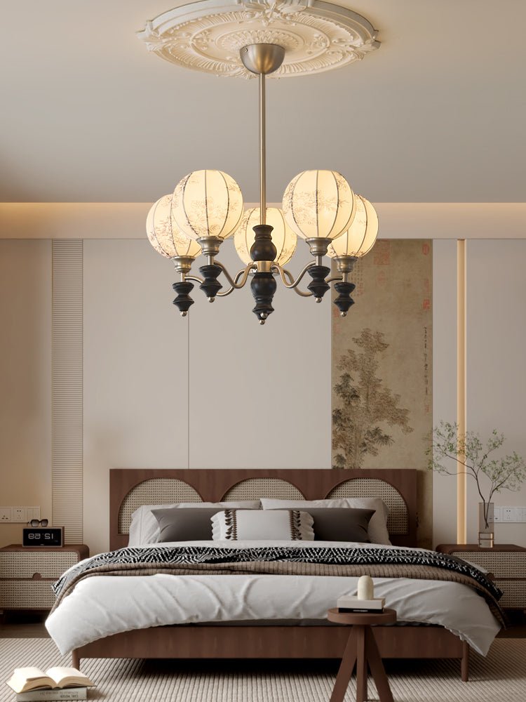 Osilan lampadario Eleganza vintage in legno