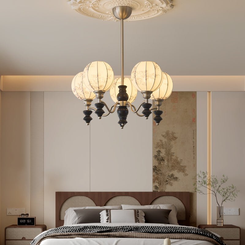 Osilan lampadario Eleganza vintage in legno