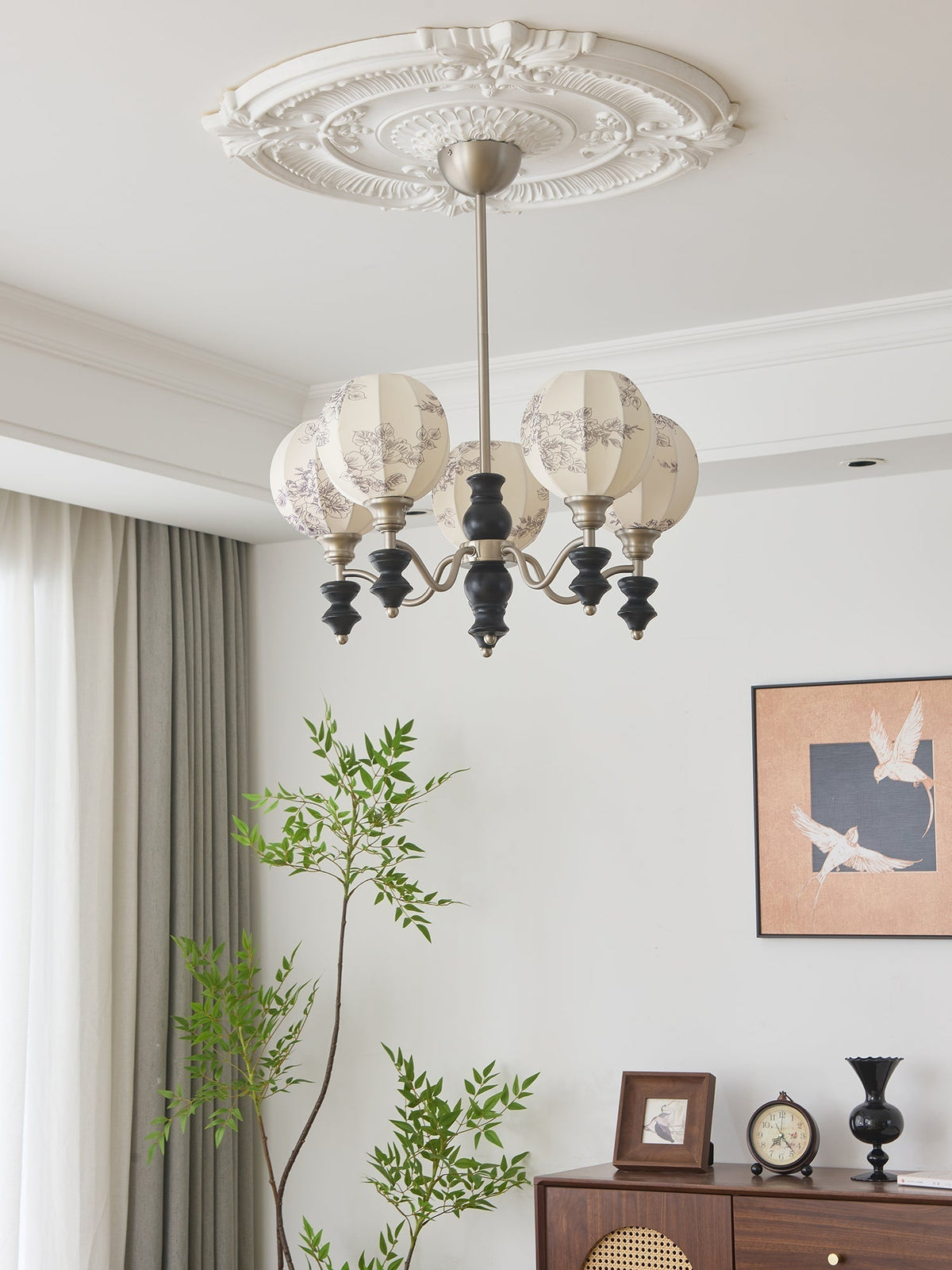 Osilan lampadario Eleganza vintage in legno