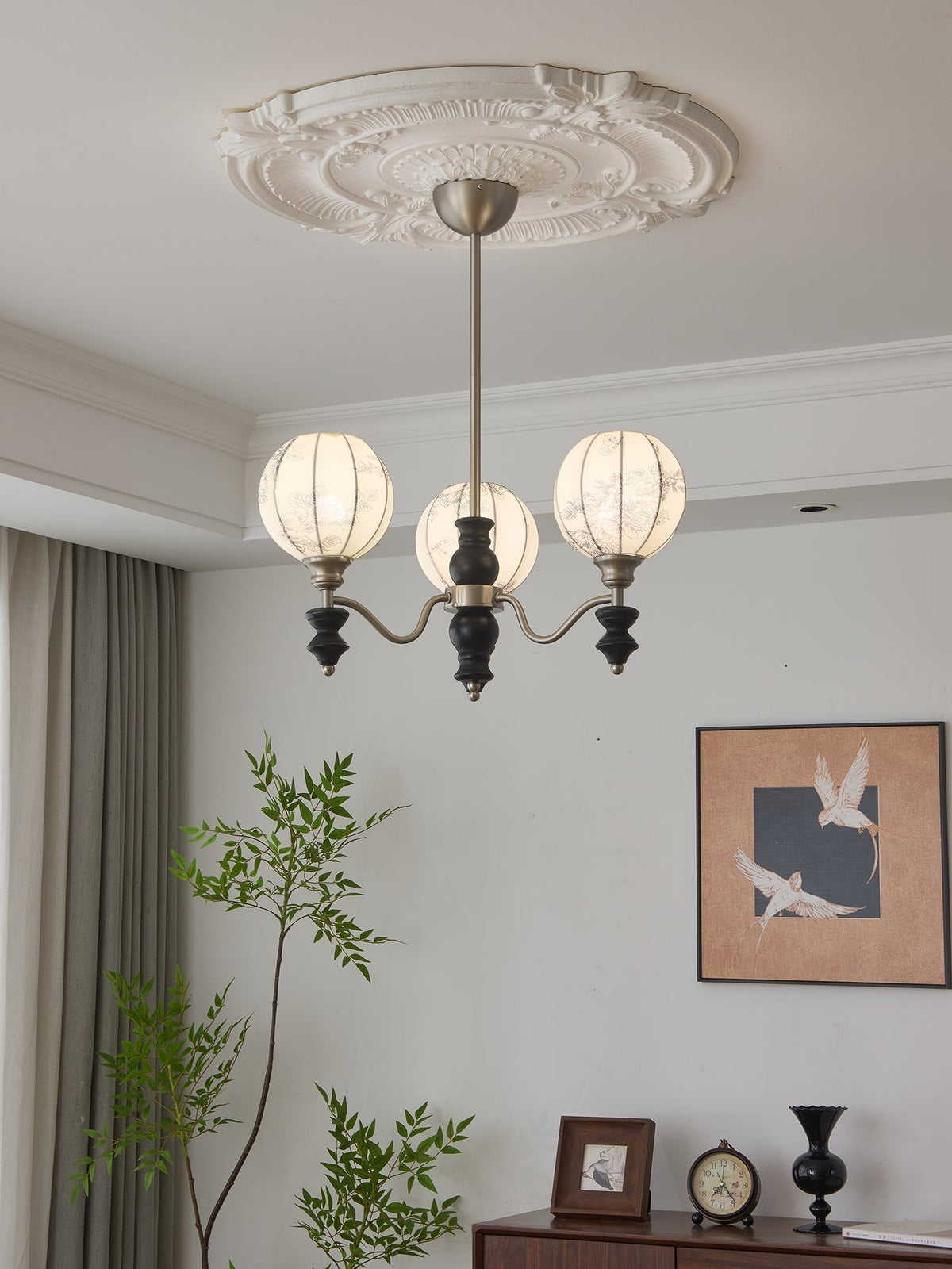 Osilan lampadario Eleganza vintage in legno