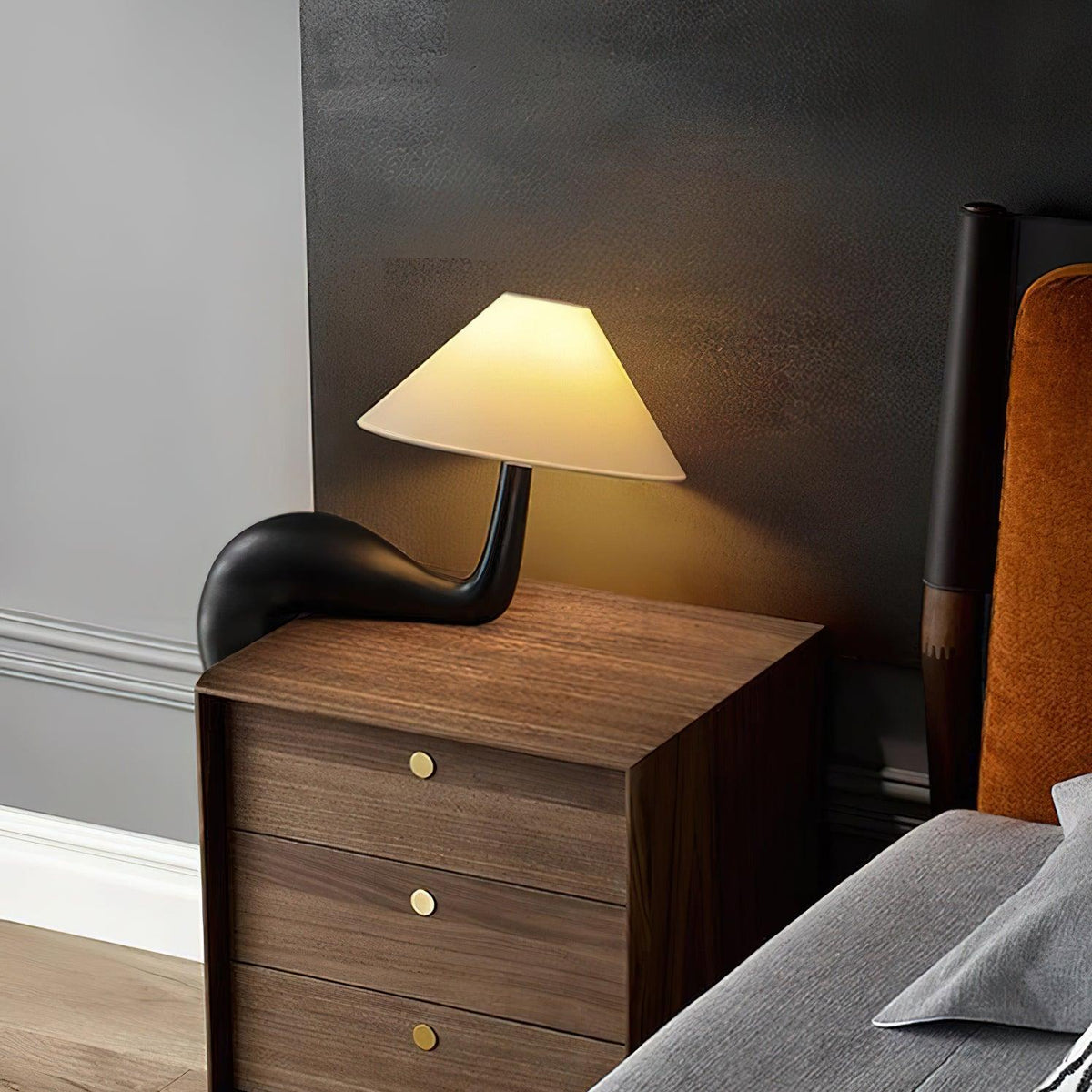 Solisise lampada da tavolo in legno artistica