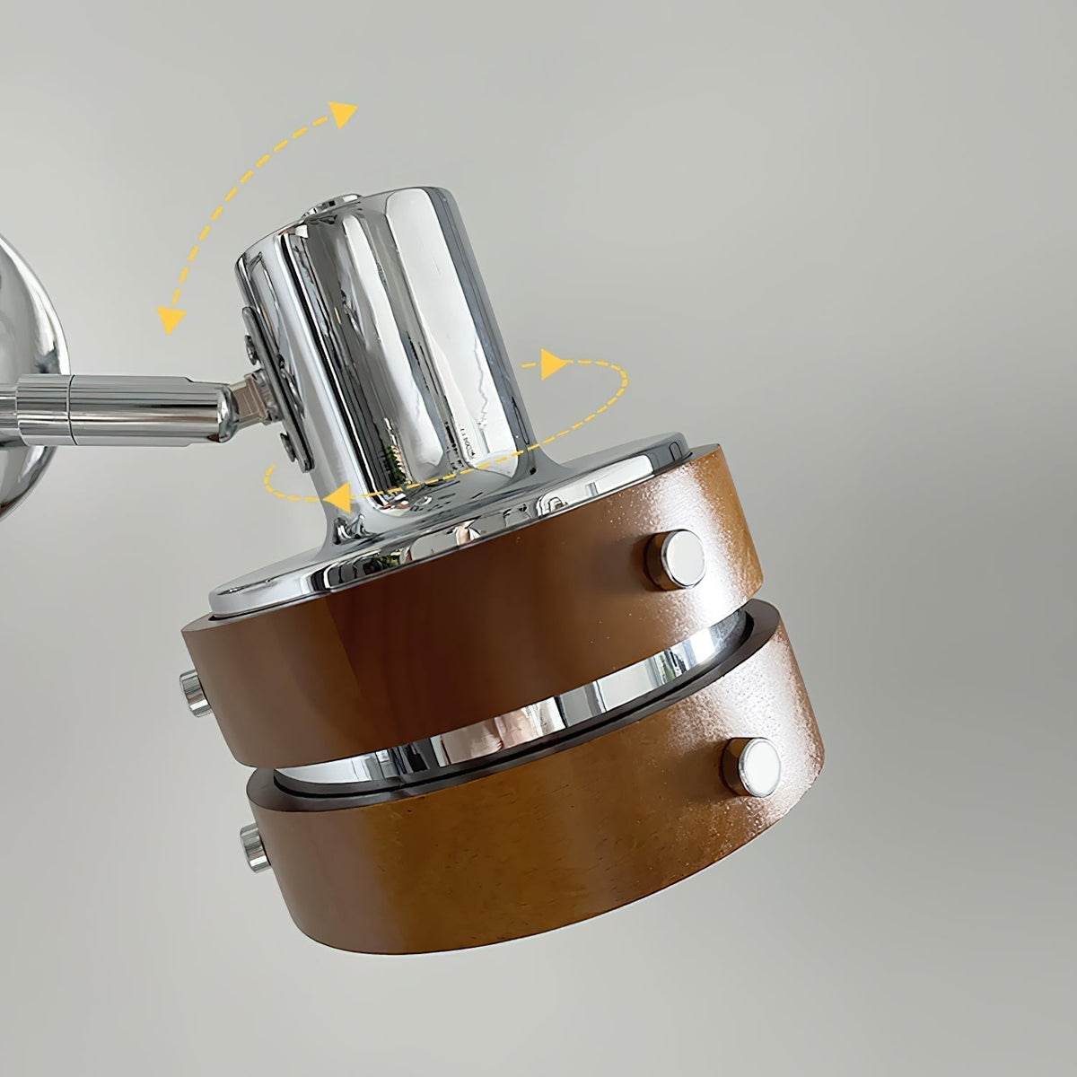 Karry lampada da parete in legno con Braccio Regolabile Stile di metà secolo