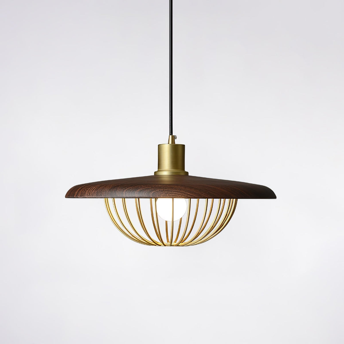 Rinoira lampada a sospensione in legno Retro vintage