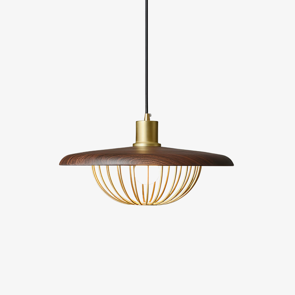 Rinoira lampada a sospensione in legno Retro vintage