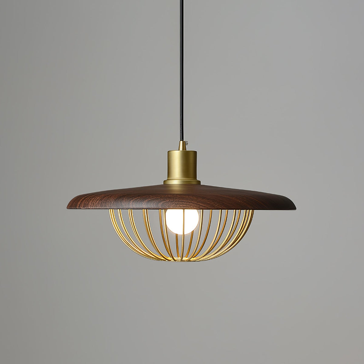 Rinoira lampada a sospensione in legno Retro vintage