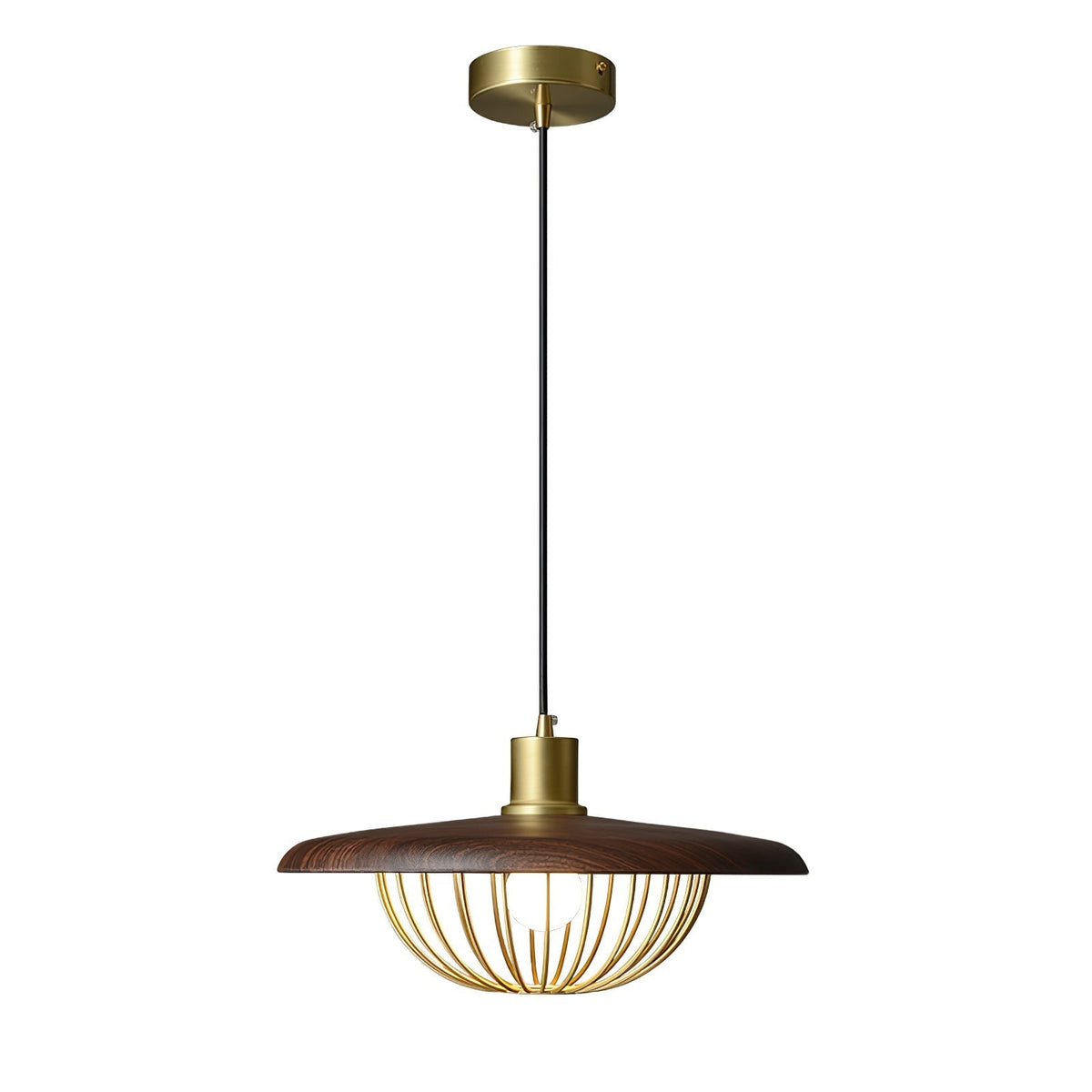 Rinoira lampada a sospensione in legno Retro vintage