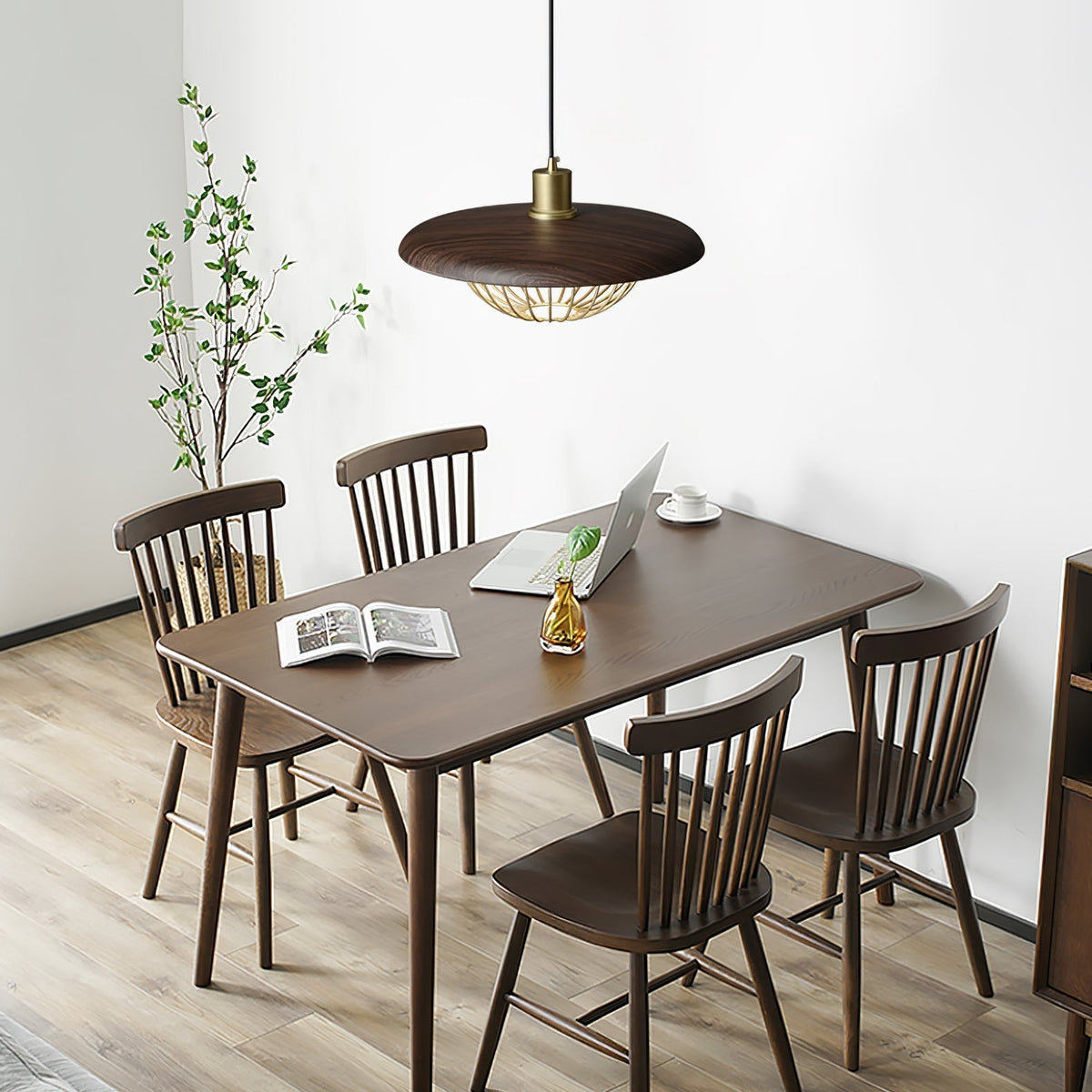 Rinoira lampada a sospensione in legno Retro vintage