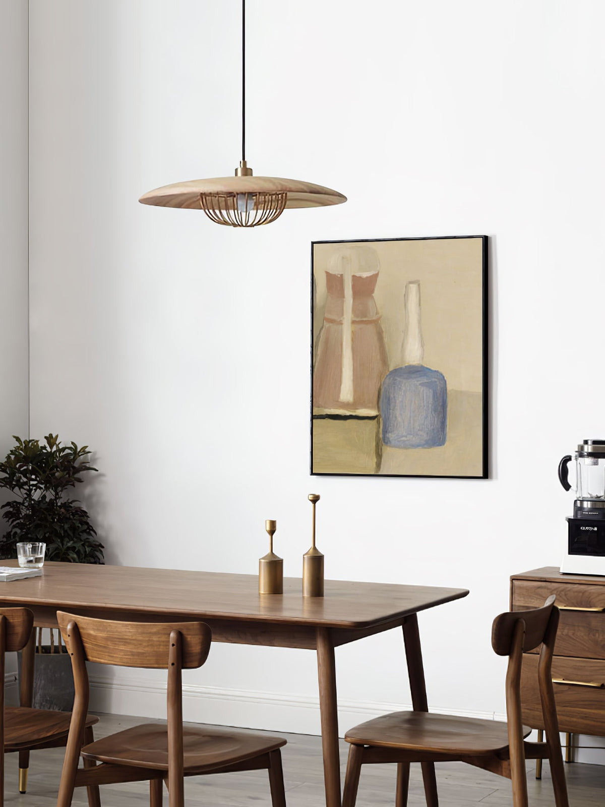 Rinoira lampada a sospensione in legno Retro vintage