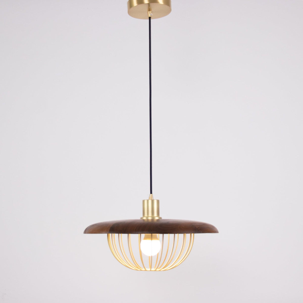 Rinoira lampada a sospensione in legno Retro vintage