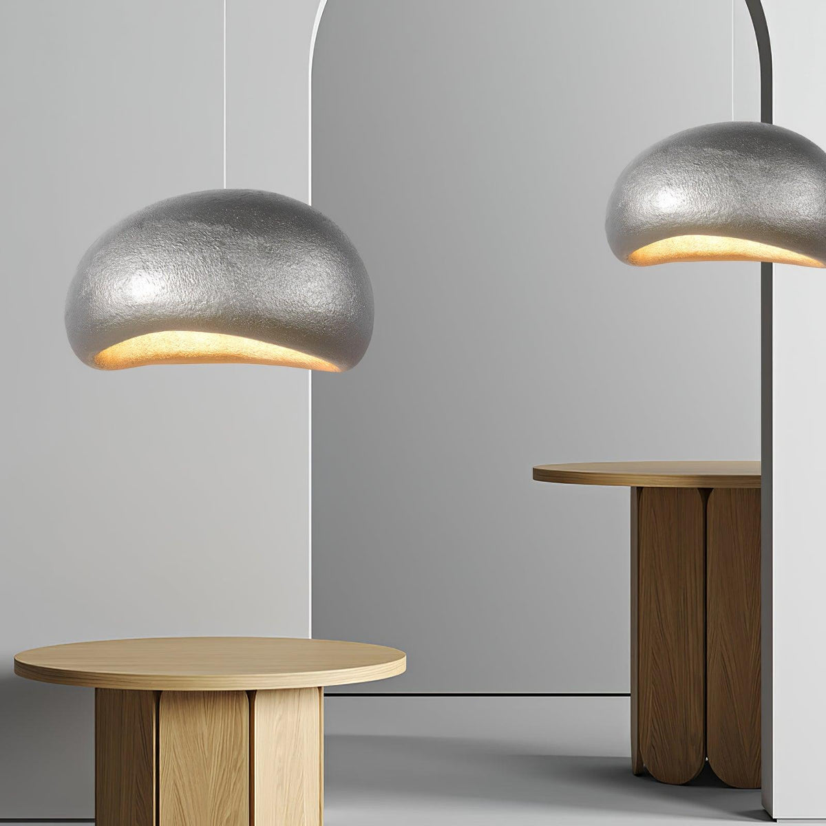 Lampada a sospensione ciottoli Inspired Organic Form Soft Glow moderno Artistic