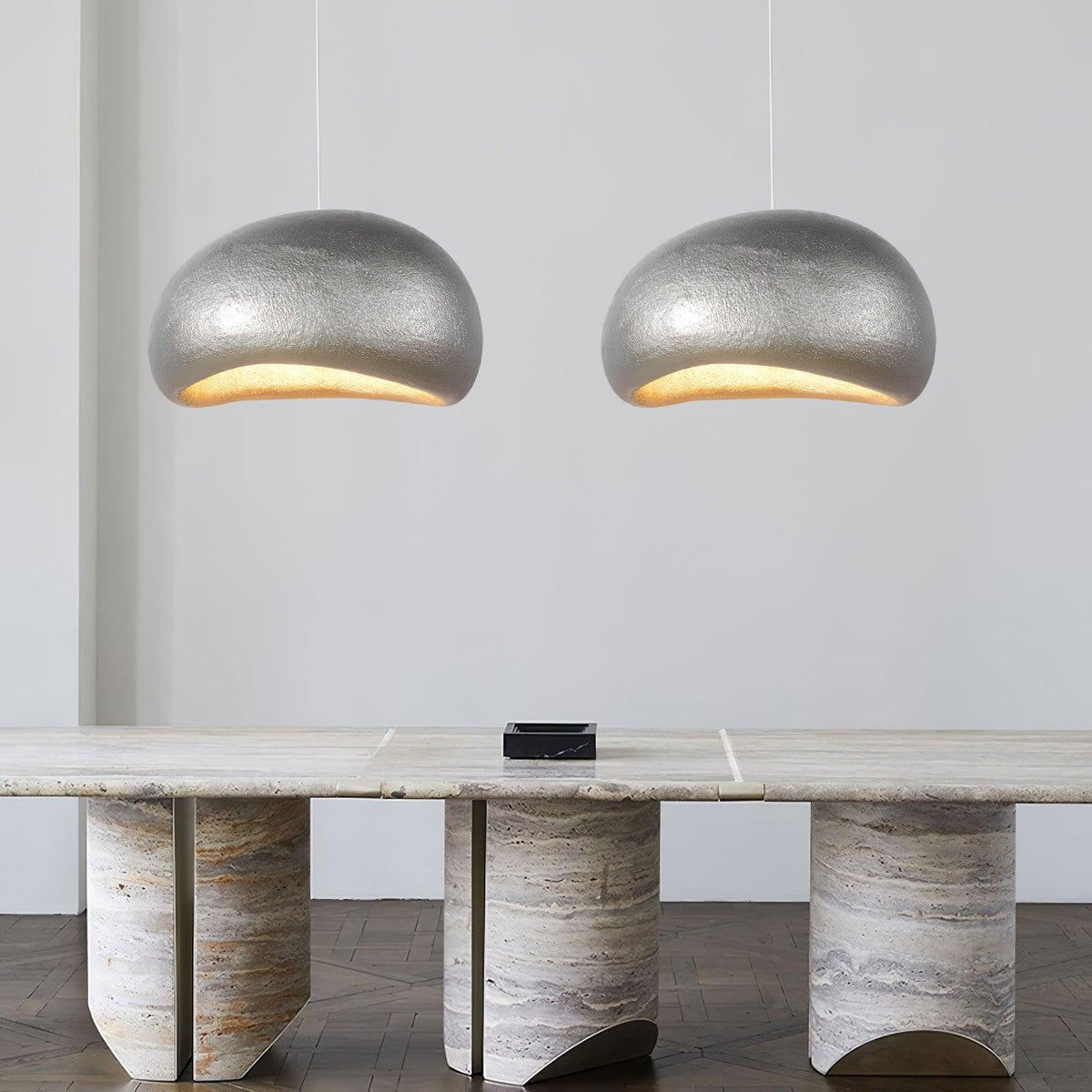 Lampada a sospensione ciottoli Inspired Organic Form Soft Glow moderno Artistic