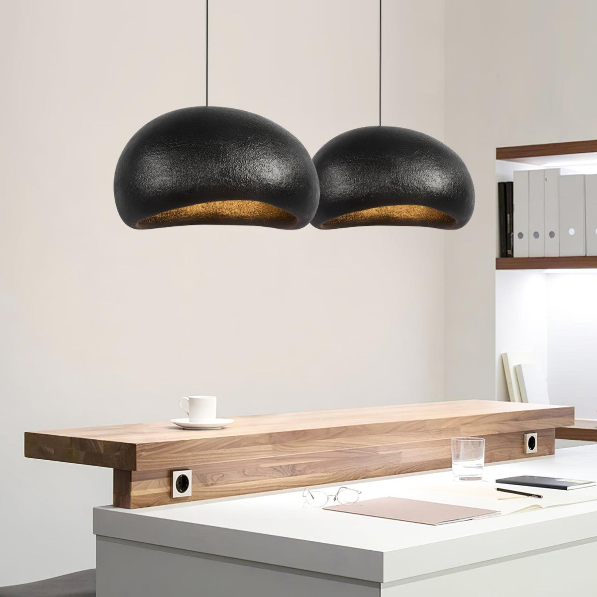 Lampada a sospensione ciottoli Inspired Organic Form Soft Glow moderno Artistic