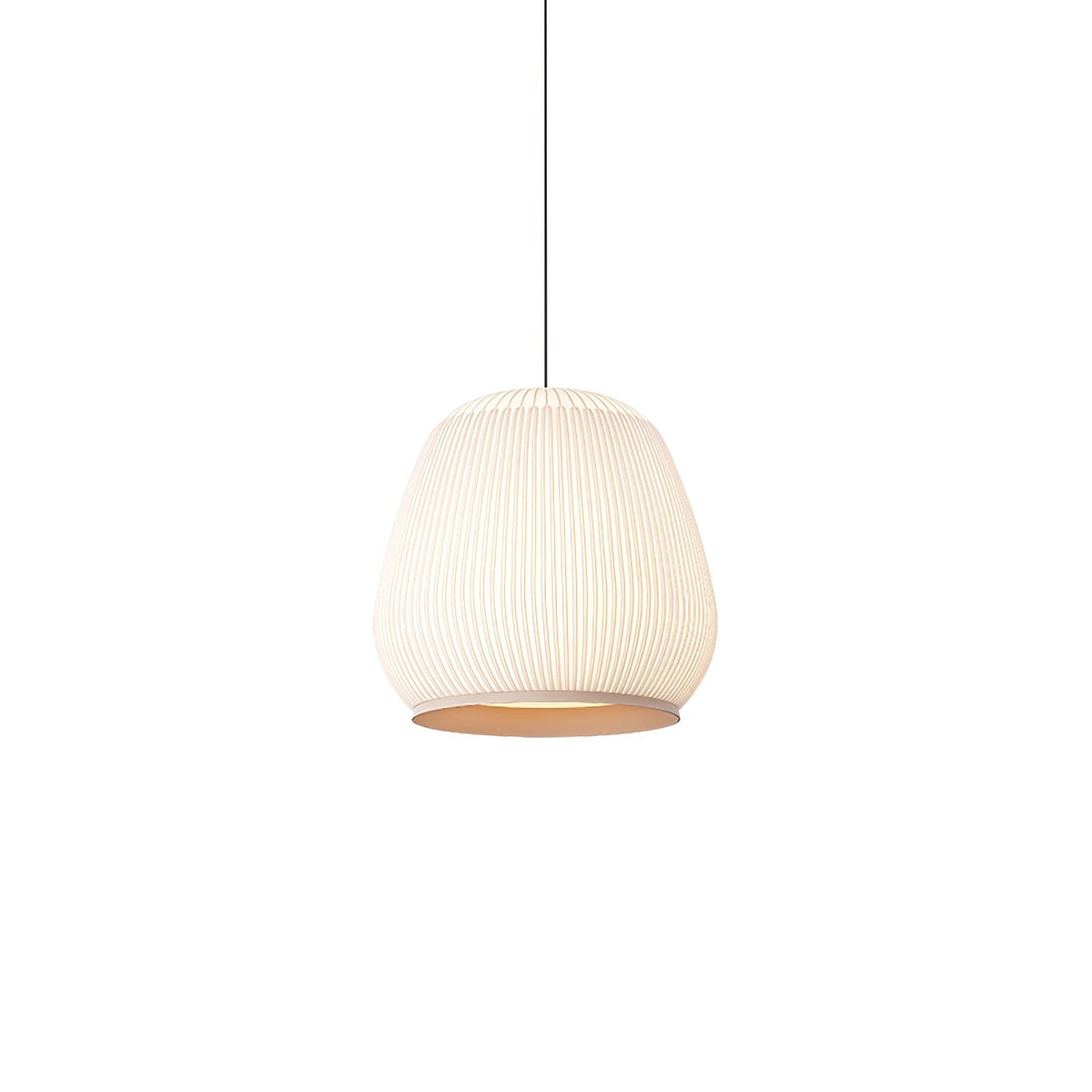 Lineiella lampada a sospensione in tessuto minimalista
