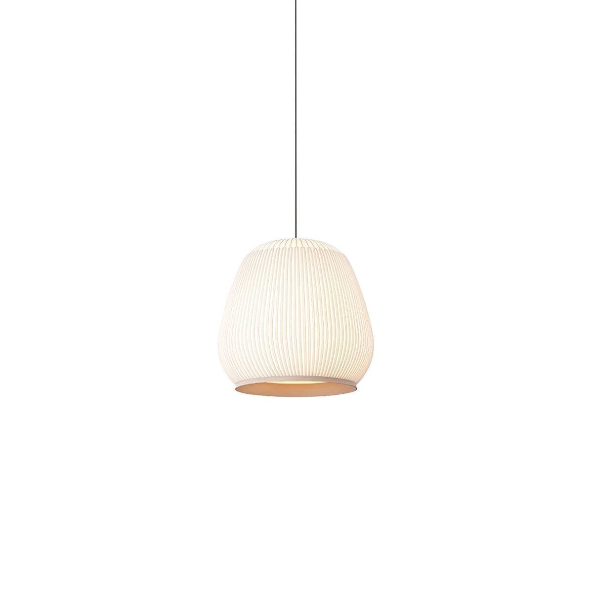 Lineiella lampada a sospensione in tessuto minimalista