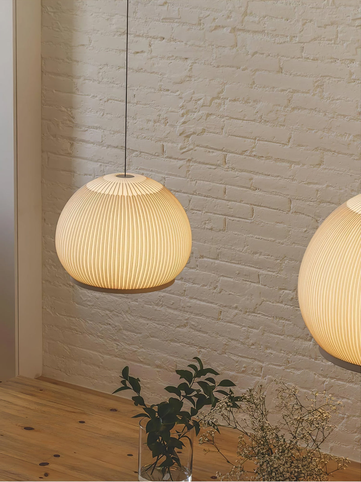 Lineiella lampada a sospensione in tessuto minimalista