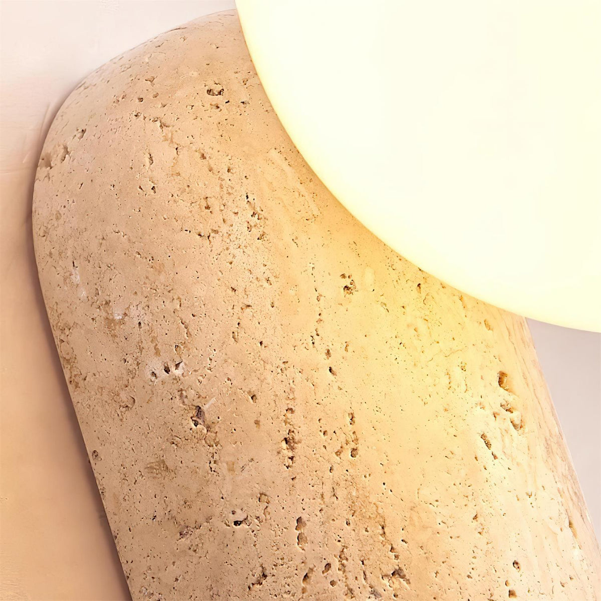 Tavelaria lampada da parete travertino Organic Serenity
