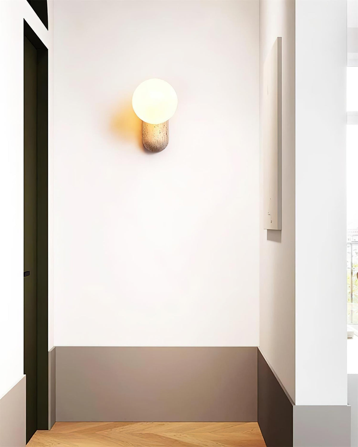 Tavelaria lampada da parete travertino Organic Serenity