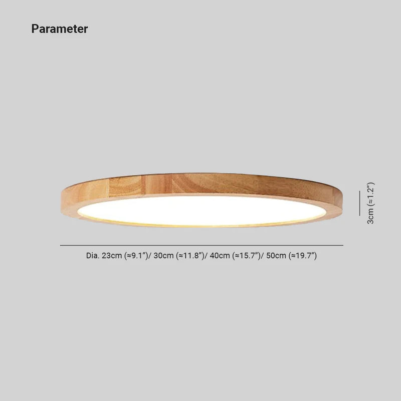 Muto Plafoniere Legno Rotonde Soggiorno Moderne - Relic Pieces