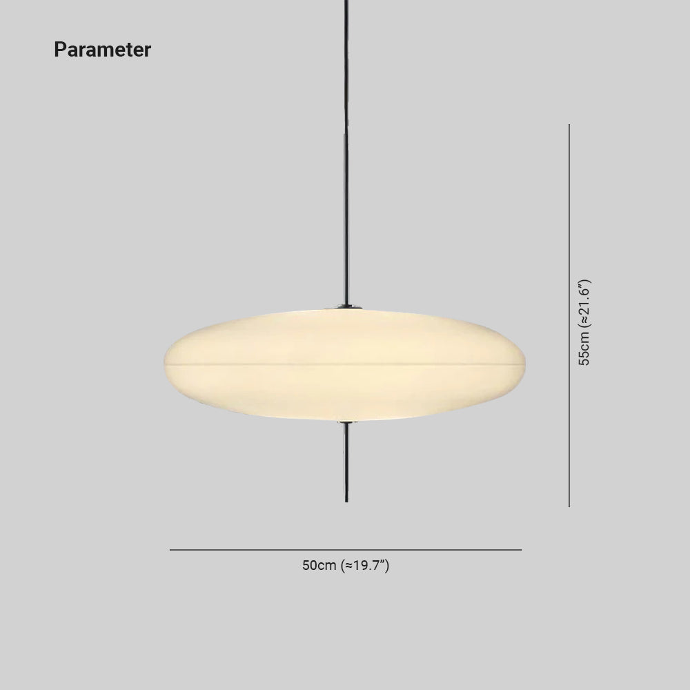 Ritta Nordico LED Moderna Lampada a Sospensione Ovale Singola - Relic Pieces