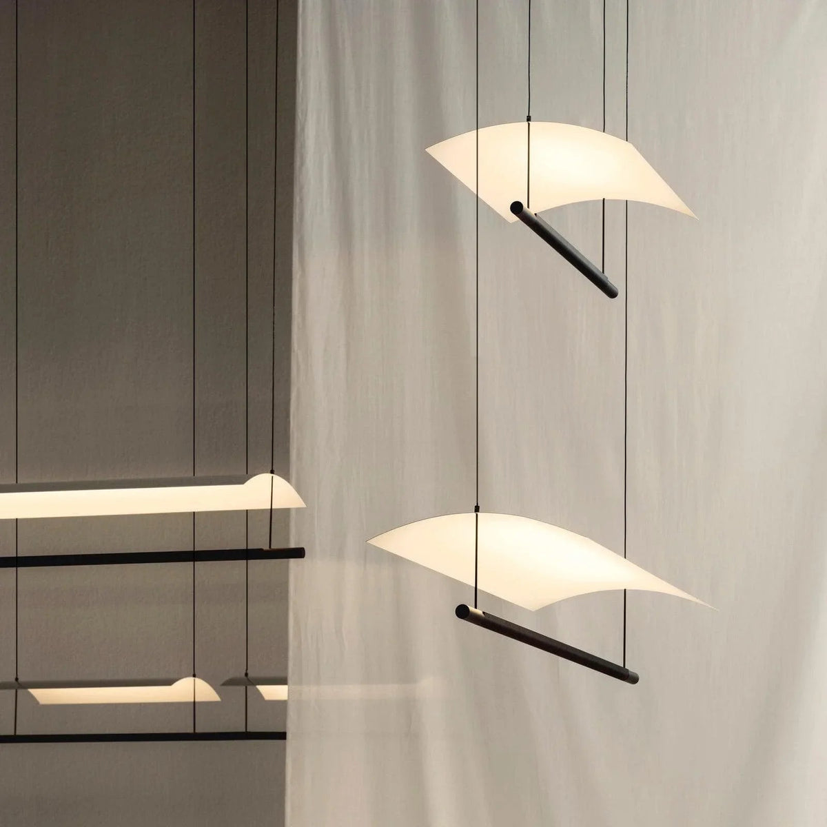 Stratos Linear lampada a sospensione