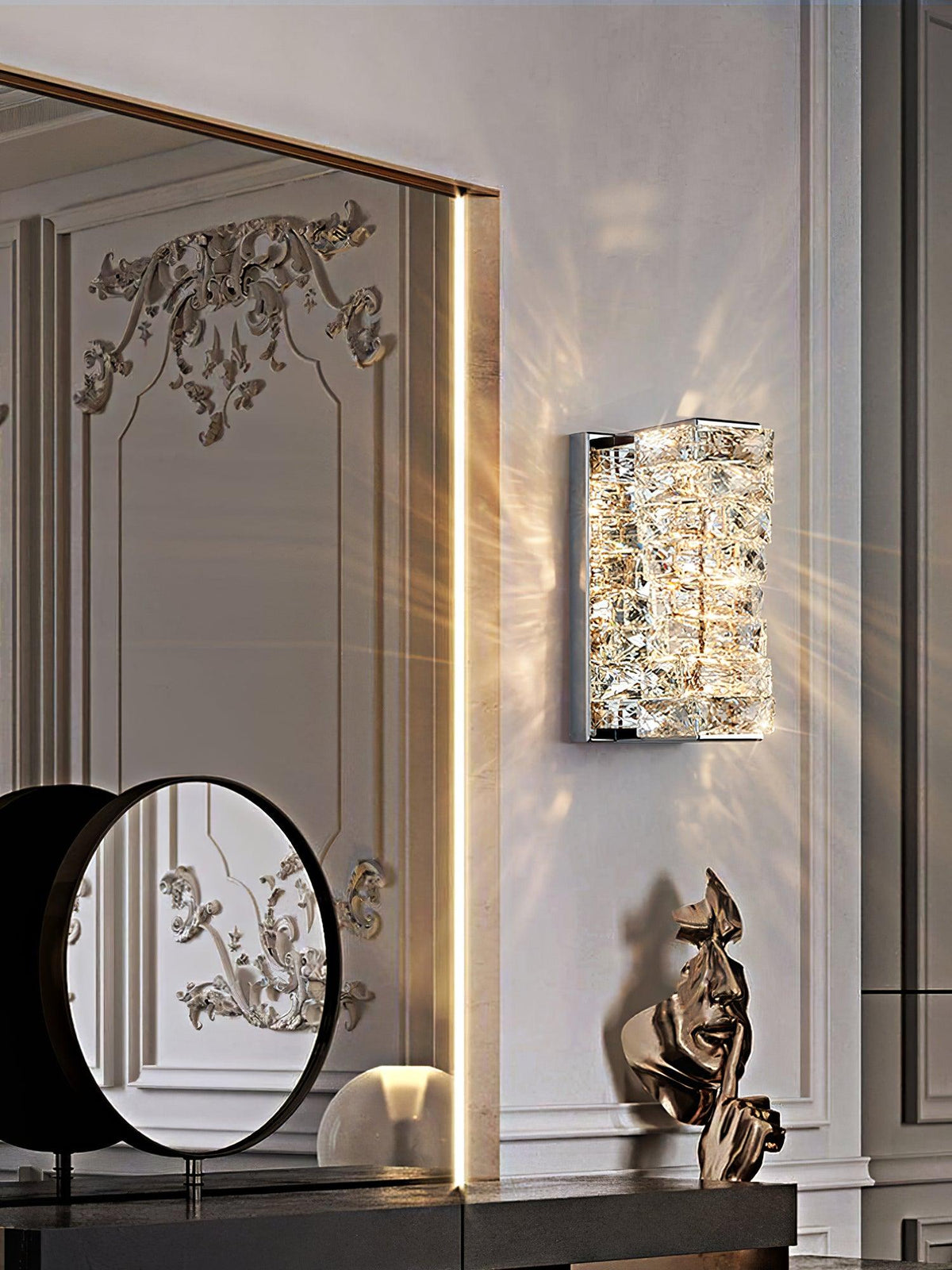 Ilvelia Applique Cristallo Postmoderno Lusso - Relic Pieces