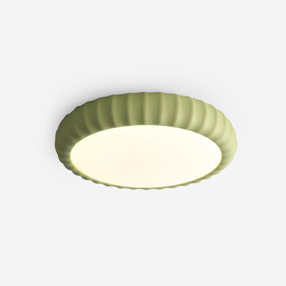 Lampada da soffitto in resina verde minimalista moderna