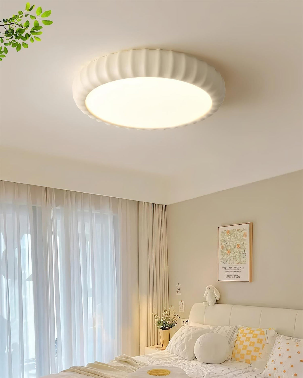 Lampada da soffitto in resina verde minimalista moderna