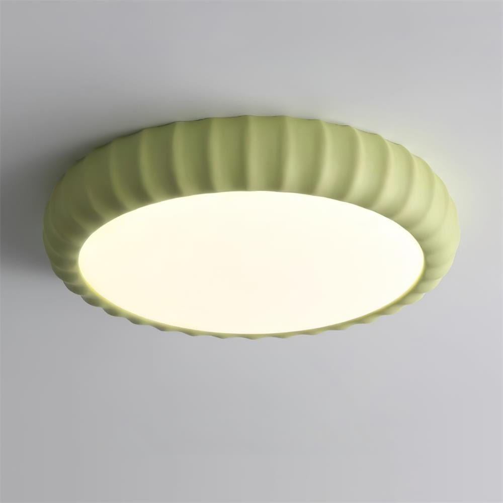 Lampada da soffitto in resina verde minimalista moderna