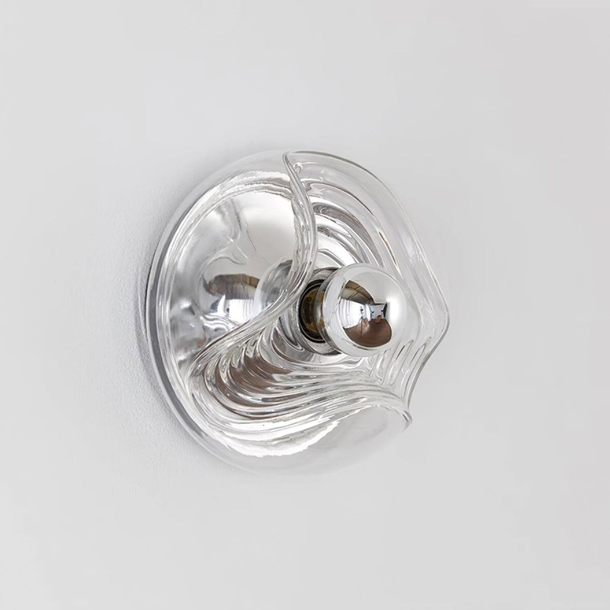Lampada da parete Swirl Texture Clear ambra Fumé Grigio moderno