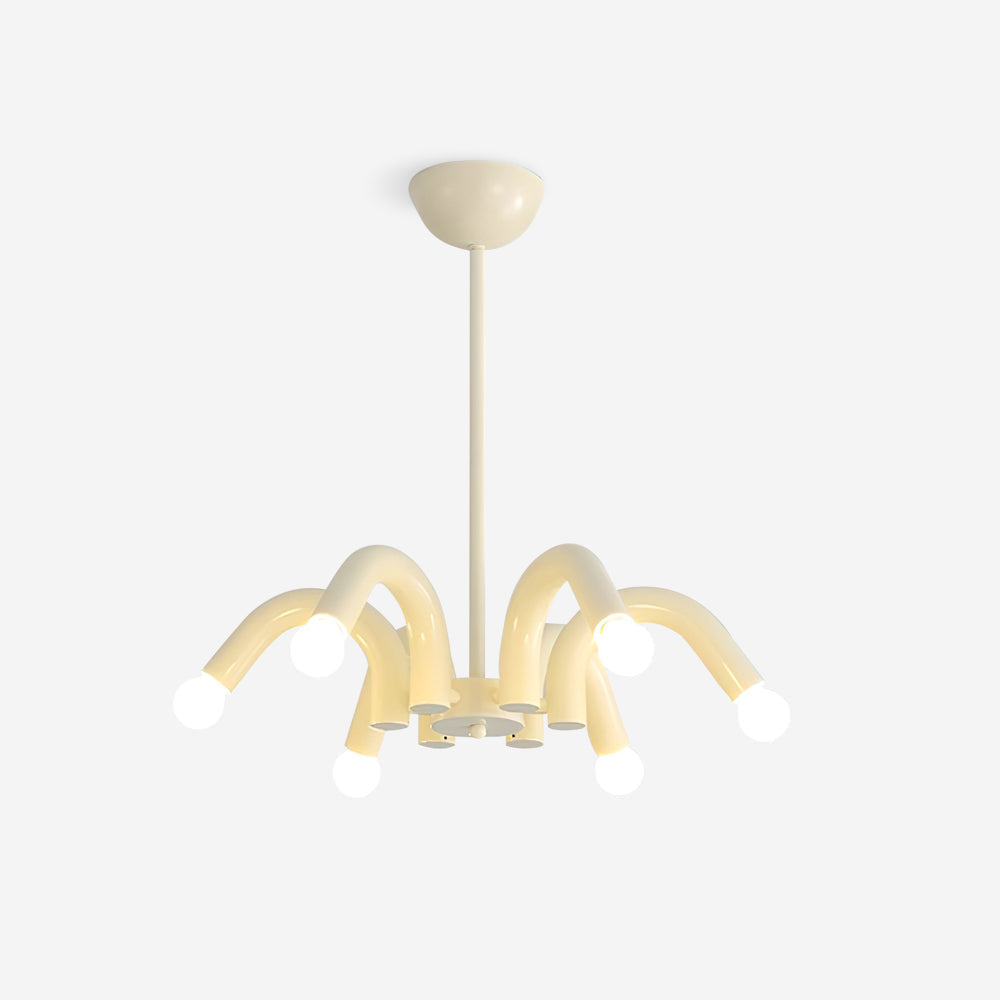 Fivelle lampadario moderno Beige a Bracci Multipli color crema