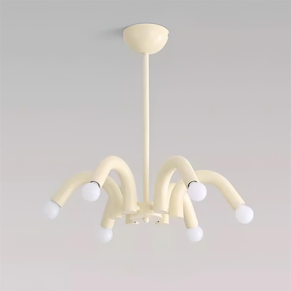 Fivelle lampadario moderno Beige a Bracci Multipli color crema
