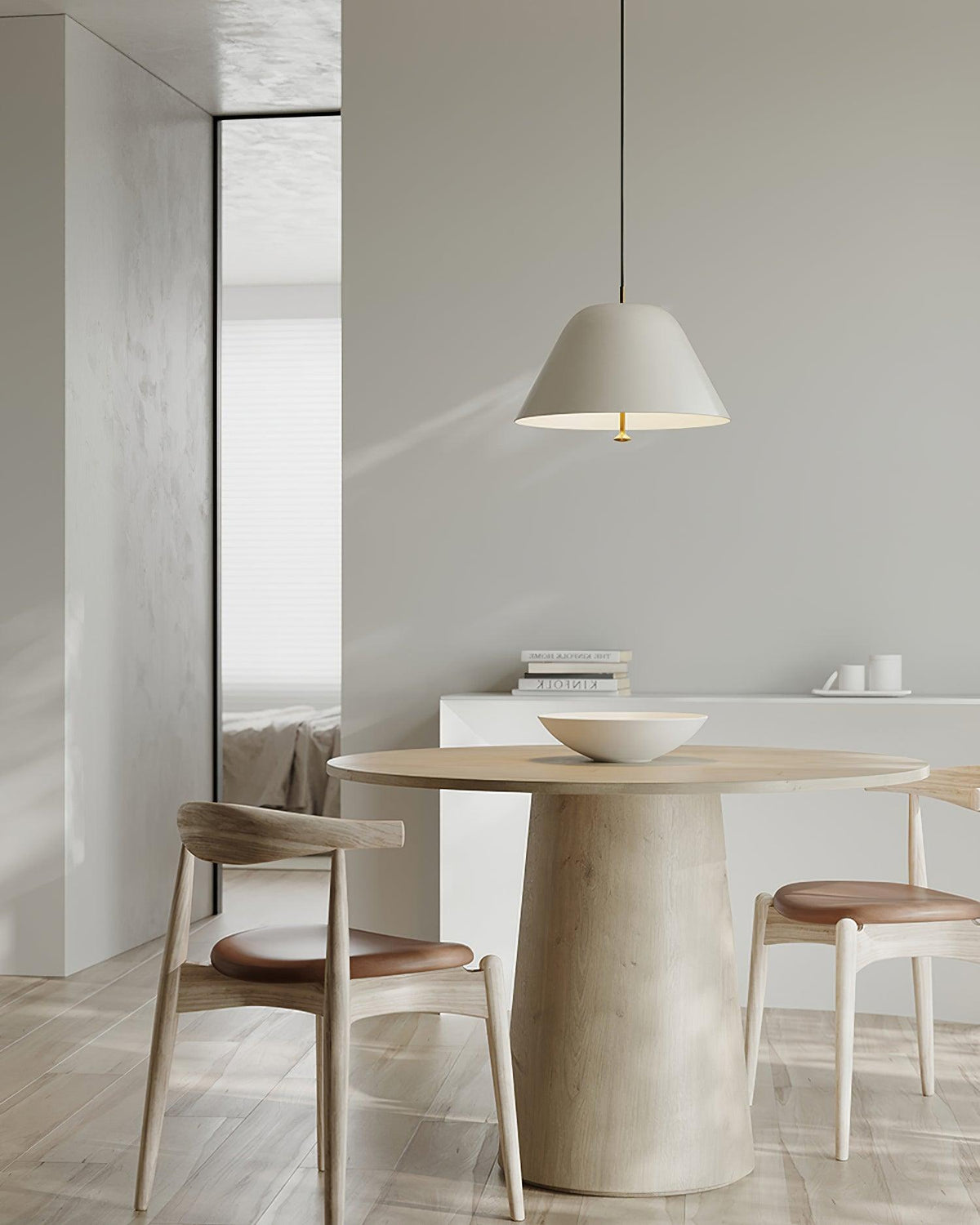 Lampada a sospensione moderna in metallo, paralume verde e bianco minimalista
