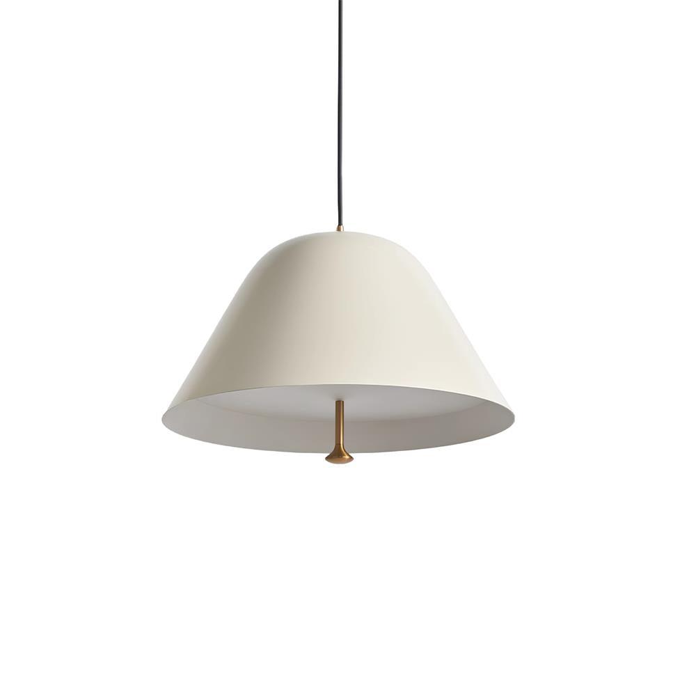 Lampada a sospensione moderna in metallo, paralume verde e bianco minimalista